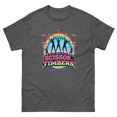 Scissor Me Timbers Volleyball Fun T-Shirt - Bild 6 von 13