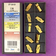 10pc  ISCAR   GIFI 5.28-0.20   Carbide Grooving Inserts, IC656🎯Machinist