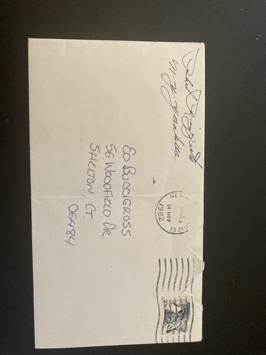 Two vintage Phil Rizzuto autos 1975 TCMA w original TTM envelope RARE Yankees - Picture 4 of 5