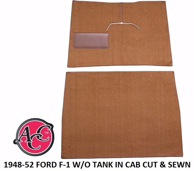 KIT ALFOMBRA MOLDEADA FORD F1 ACC 1948-52 O CORTE Y COSIDO ELIGE COLOR NEGRO ROJO AZUL Foto 4 de 4