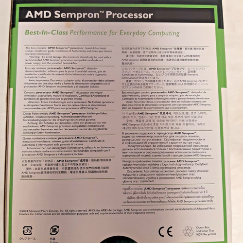 VINTAGE AMD Sempron 2200+ (Thoroughbred) SKT A SDA2200BOX IN BOX NEW OLD STOCK - Picture 5 of 5