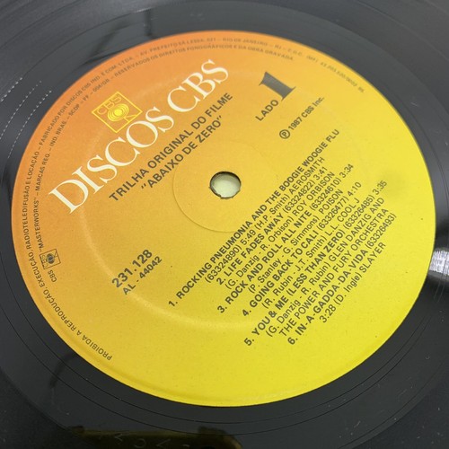 Less Than Zero OST Lp Vinyl Promo Brazil 1987 Aerosmith, Slayer, Public Enemy - Picture 6 of 6