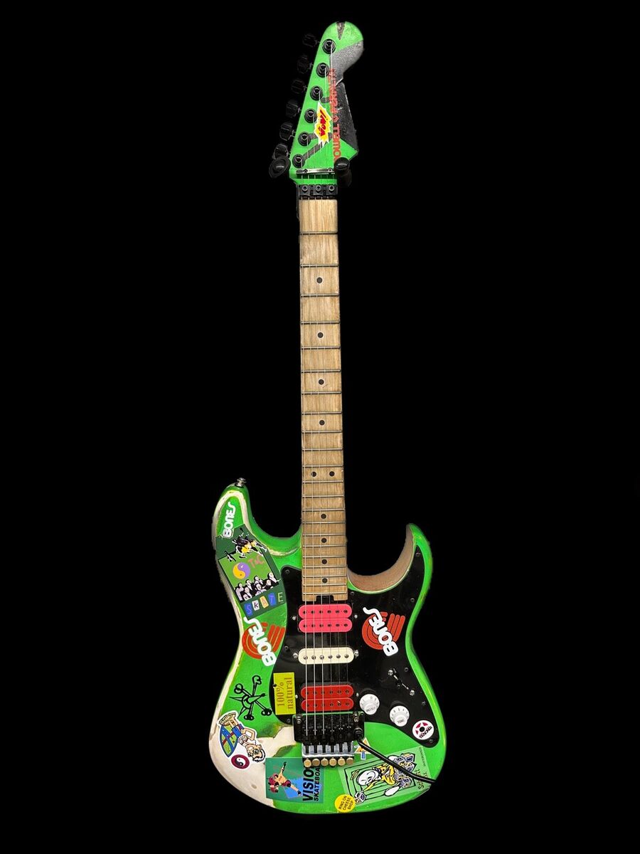 Charvel guitar so cal, Steve Vai Green Meanie Likeness By Charvel guitar so cal, Steve Vai Green Meanie Likeness By