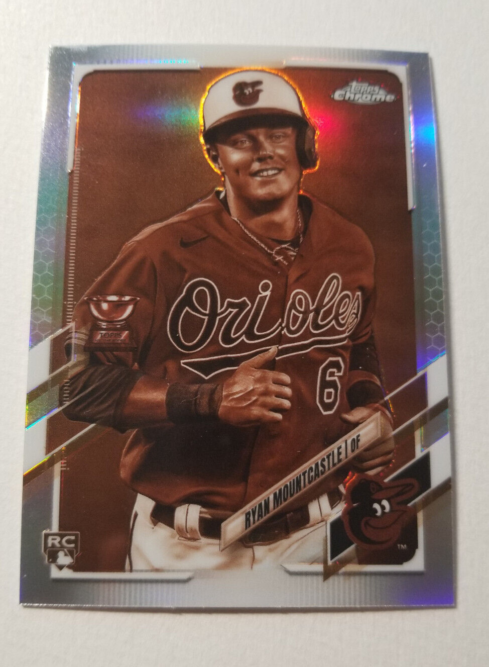 2021 Topps Chrome Ryan Mountcastle #63 Sepia Refractor Rookie RC