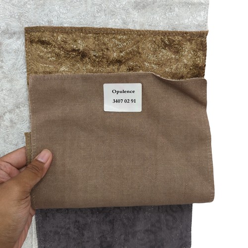 CASAMANCE Opulence Sample Fabric Argent Silver Metallic Velvet Paisley FLAW - Picture 9 of 11