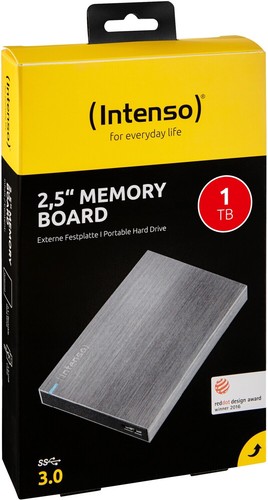 Intenso 1TB Ext. Festplatte Memory Board USB3.0 2,5" Anthrazit,75 MB/s, BRANDNEU - Bild 2 von 13