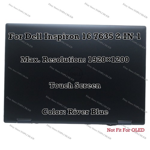 Dell Inspiron 7630 7635 2-in-1 FHD 16" LCD Screen Touch Display Assembly Panel - Picture 9 of 16