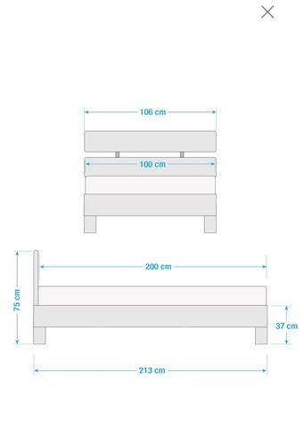 Bett Massivholz 200x100 - Bild 4 von 9
