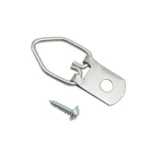 100 Pack Small Dring Steel Picture Hangers With Screws Picture Frames Picture Ha