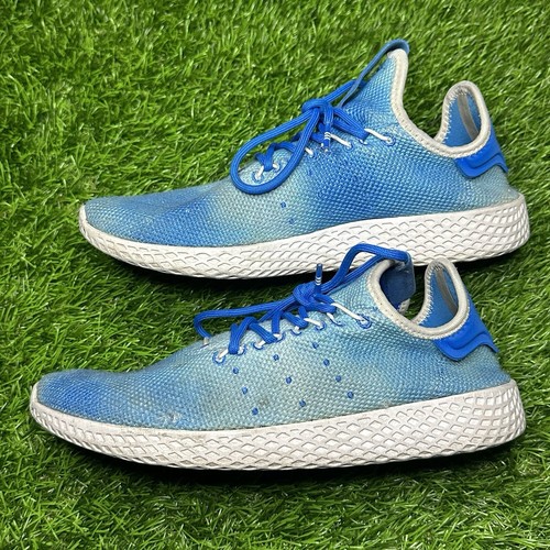 Adidas x Pharrell Williams Tennis Hu Sneakers Bright Blue Men Size 7 Womens 8.5 - Picture 5 of 11