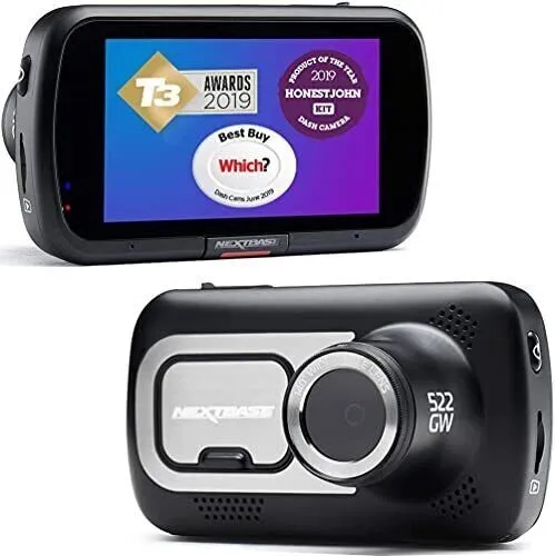 Nextbase 522GW Dash Cam - 1440p HD  Car Camera - Wi-fi GPS Bluetouch
