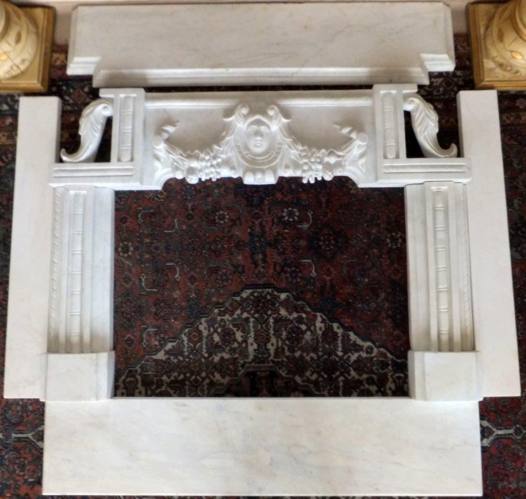 MÁRMOL CHIMENEA REVESTIMIENTO BORDE MÁSCARA FACHADA BOSQUE RELIEVE antiguo barroco roco
