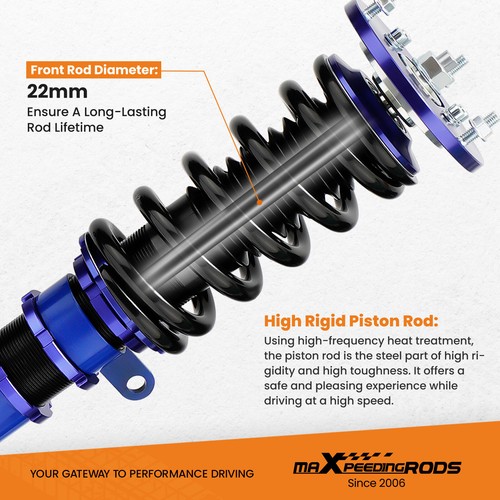 Coilovers Suspension Struts for BMW 5 (E39) RWD Sedan 4-Door 1995-2003 2000 - Picture 3 of 12