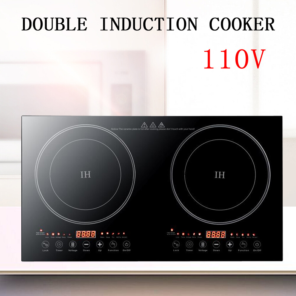 110V 2400W Digital Dual Induction Cooktop 2 Burner Hot Stove  Countertop/Built in | eBay