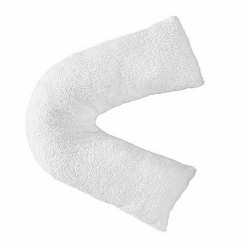 Teddy Orthopaedic V Shape Pillow Case For Back Neck Nursing Pregnancy Support - Picture 10 of 11