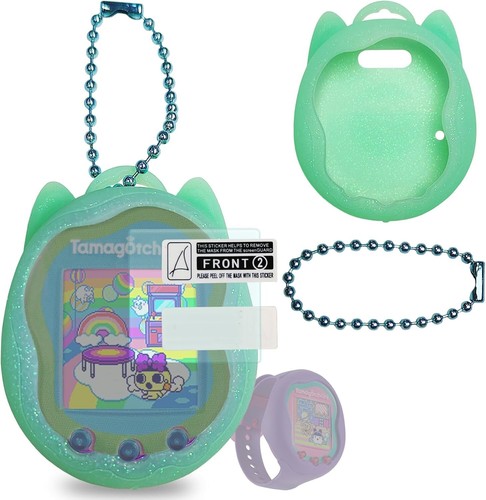 Silicone Case Replacement for Tamagotchi Uni, Screen Protector for Tamagotchi Un
