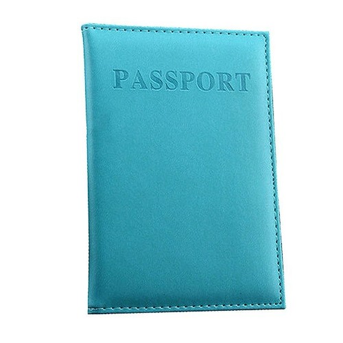 Organizador de pasaportes protector estuche protector de tarjetas grabado cubierta almacenamiento billetera viaje - Imagen 10 de 19