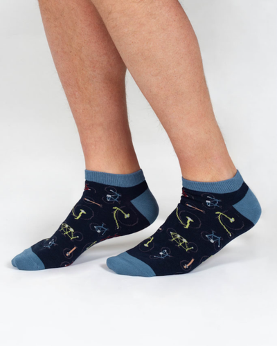 THOUGHT BAMBOO MENS' TRAINER SOCKS - BIKES/BICYCLE TA337 - BNWT - Picture 5 of 16