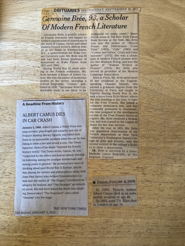 Albert Camus: Notebooks 1935-1942 1st/2nd US Literature 1963 & Newspaper Article - Imagen 14 de 20