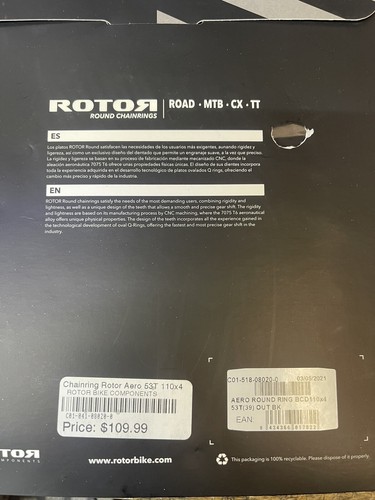 Rotor Aero Round Ring 110x4 53T - Picture 1 of 2