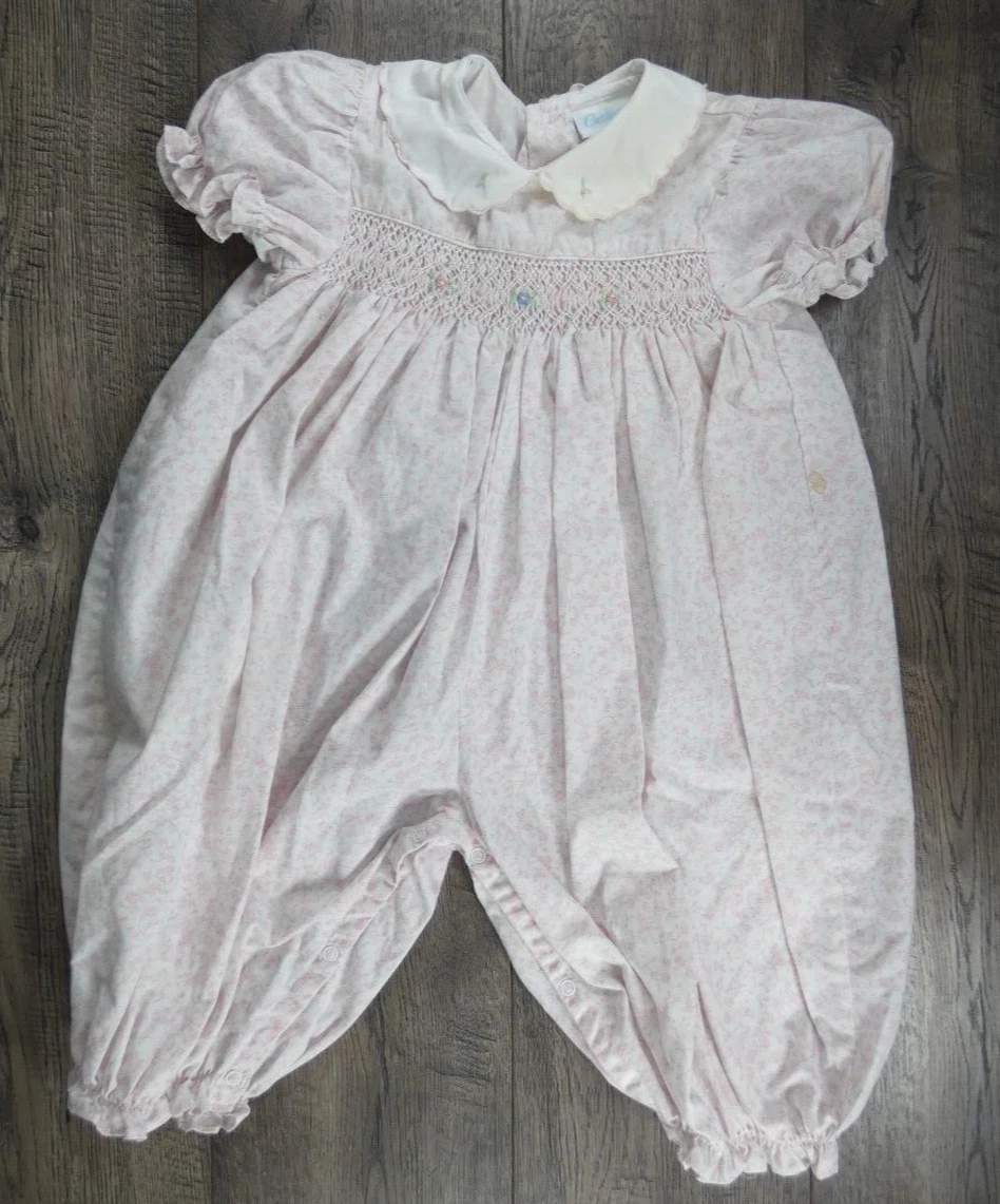 Baby Girl Clothes Carter's Vintage 9 Month Floral Light Weight Outfit