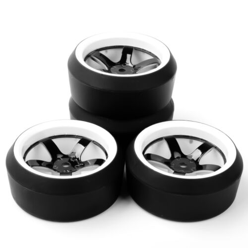 4X For HSP HPI RC 1:10 On-Road Racing Car D5NWK 5 degree Drift Tire&Wheel Rims - Picture 5 of 5