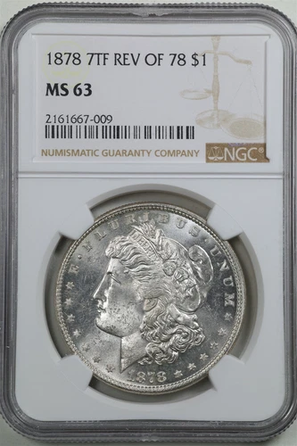 1878 7TF Rev of 78 $1 Morgan Silver Dollar MS63 NGC 2161667-009