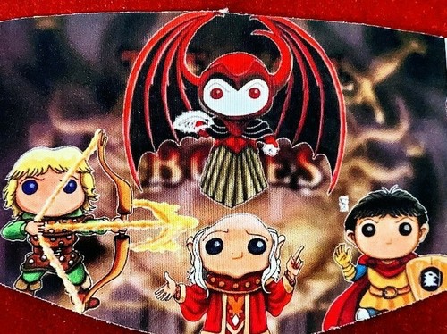 DUNGEONS AND DRAGONS CARTOON CHIBI Fan Art Neoprene Face Mask Washable - Picture 2 of 2