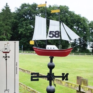 Windfahne Aus Edelstahl - Vintage Dekoration Für Garten & Hof