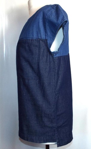 NUEVO TOP DE MEZCLILLA AZUL C&A 100% ALGODÓN TALLA 6/8 #1103* - Imagen 3 de 4