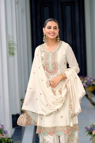 INDIO PAQUISTANÍ SALWAR KAMEEZ BODA FIESTA ROPA VESTIDO TRAJE TOLLYWOOD SHARARA - Imagen 9 de 13