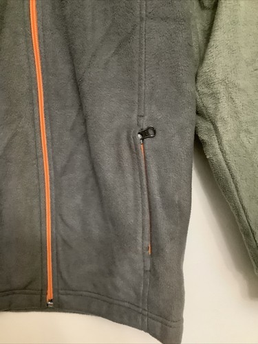 Columbia Boys Youth Medium 10/12 Green Long Sleeve Full Zip Fleece Jacket - Picture 8 of 18