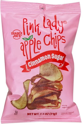 Trader Joe's 3er-Pack Pink Lady Apple Zimt Zucker Chips - je 2,5 Unzen - Snack - Bild 2 von 2