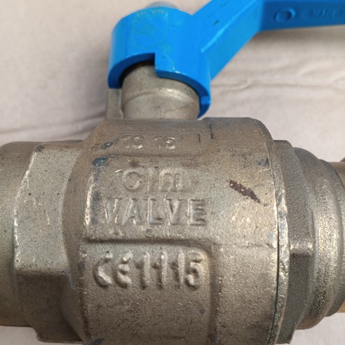 Cim Press Fit 1 1/2” Brass Ball Valve 250 WOG NEW - Picture 2 of 10