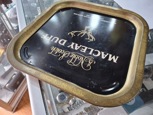 MACLEAY DUFF Scotch Whisky serving tray 1970's - Picture 5 of 12