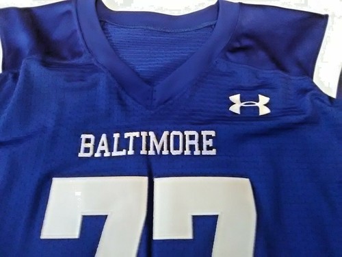 Under Armour Authentic Football Jersey Vintage Baltimore Colts Style NEW Sz XL - Picture 5 of 12
