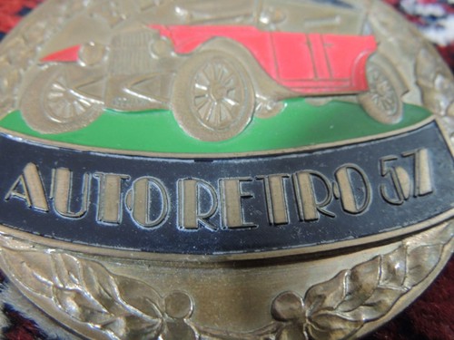 1.4 AUTORETRO 57 1957 FFAE Emblem Plakette Badge Typenschild vintage MG Morris - Picture 2 of 7
