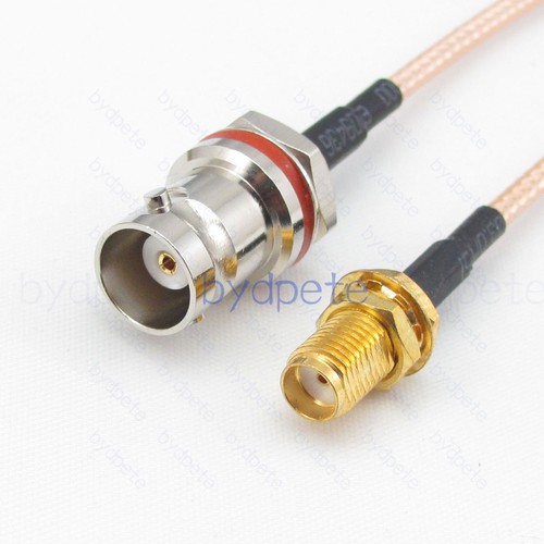 SMA Schott auf BNC Buchse hinter Mutter RG316 Koaxialkabel RF 50 Ohm Koaxialkabel - Bild 1 von 8