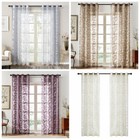 2 Panels /Set Jacquard Curtain 100% Polyester Curtains Living Room Bedroom Decor