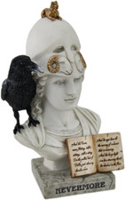 WU76821AA Raven Nevermore on Pallas Athena Bust Statue