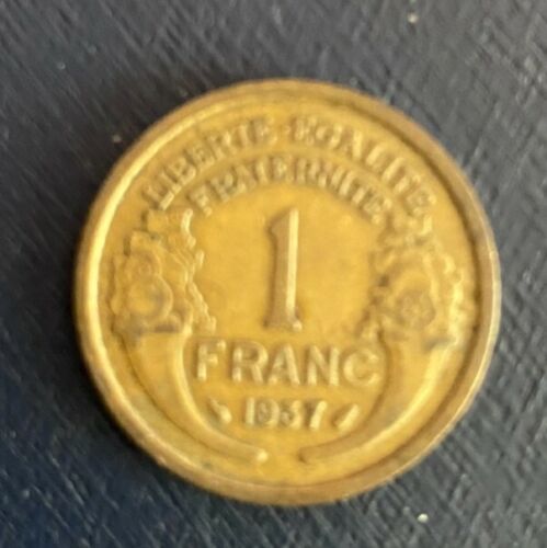 1937 France 1 Franc Coin - Picture 2 of 2