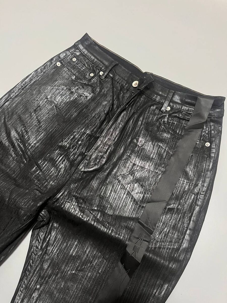 Rick Owens Black Waxed Bolan Jeans DRKSHDW Size 34 | eBay Rick Owens Black Waxed Bolan Jeans DRKSHDW Size 34 | eBay