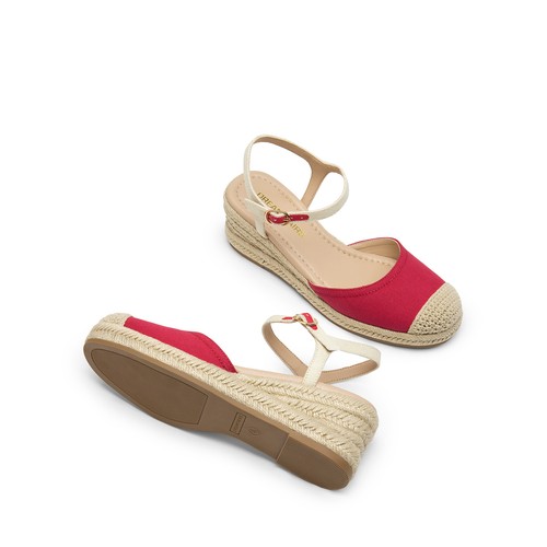 Women Platform Espadrilles Wedge Sandals Ankle Strap Close Toe Dress Shoes - Picture 25 of 42