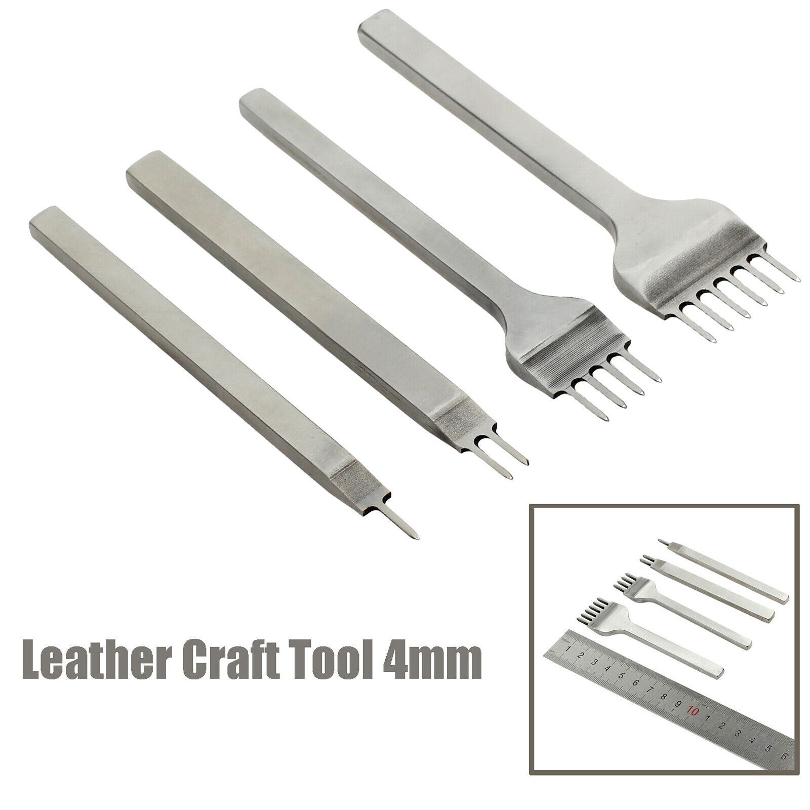 Tmtop Leather Hole Punch Tools DIY Stainless Steel Leather Craft Tool Stitching Hole Punch Tool Tmtop Leather Hole Punch Tools DIY Stainless Steel Leather Craft Tool Stitching Hole Punch Tool