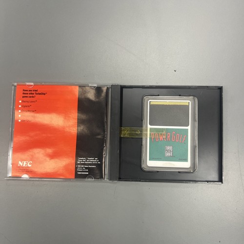 Power Golf TurboGrafx-16 1989 - Case + Manual + Hucard ,  Authentic - Picture 2 of 2