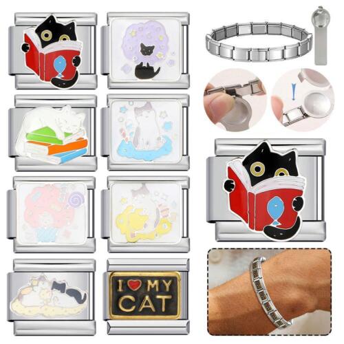 Italian Modular Bracelets 9mm Fit All Italian Bracelet Adjustable Desi ▲в β A8J1 - Picture 2 of 33