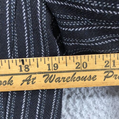 Cabi Cropped Blazer Jacket Womens 12 Black Striped Button Up Notch Lapel Office - Picture 9 of 20