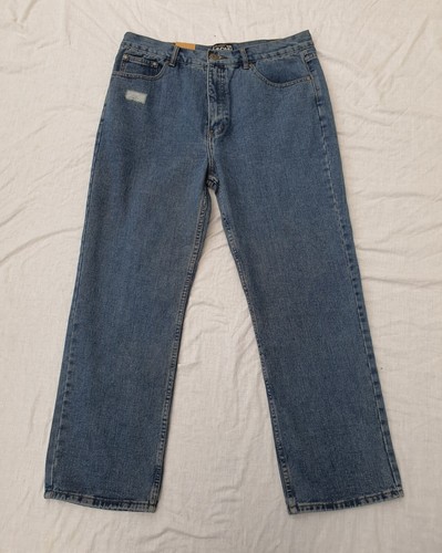 Dunnes Vintage DNM V:63 Men's Blue Cotton Blend Regular Jeans 38W 30L - 第 16/17 張圖片