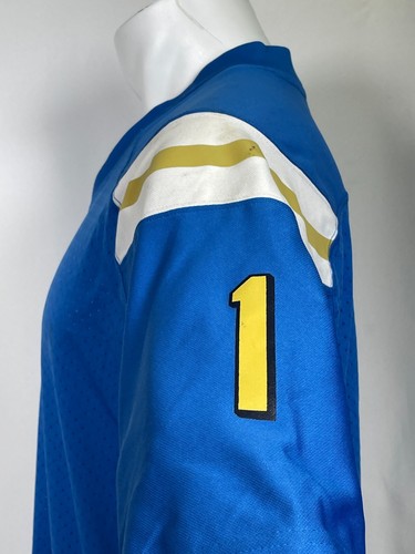UCLA Bruins #1 adidas Blue Home Football Jersey Men's MEDIUM - Picture 8 of 14