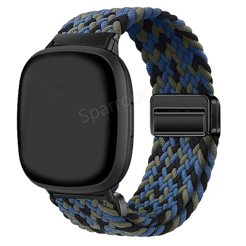 Magnet Nylon Armband Für Fitbit Versa 4 3 Sense/Sense 2 Braided Ersarz Uhrenband - Picture 25 of 60